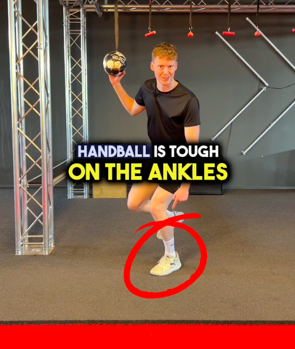 Handballspiller Med Ankelskader Smerter